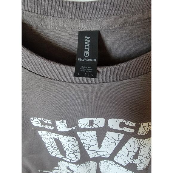 Clock DVA band t shirt size large asphalt gray - Picture 2 of 2